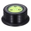 MECCANIXITY 50Hz Record Weight Stabilizer,3"x1.3" 265g Aluminum Vinyl Clamp with Bubble Leveling Weight Turntable Disc Stabilizer Vibration Damper for LP Players,Black view 1
