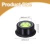 MECCANIXITY 50Hz Record Weight Stabilizer,3"x1.3" 265g Aluminum Vinyl Clamp with Bubble Leveling Weight Turntable Disc Stabilizer Vibration Damper for LP Players,Black view 2