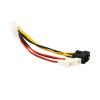 ACGTUY 1pcs 4-Pin to 3-Pin Fan Power Cable Adapter Connector 12v*2 / 5v*2 Computer Cooling Fan Cables for CPU PC Case Fan Cable view 2
