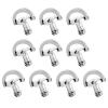 10 Pack Stainless Steel D Ring Screw Hinged Holder, 1/4"-20 Ring Camera Screws Tripod Camera Fixing Screwsfor Selfie Sticks, Gimbals, Quick Release Wrist Strap Mounting and Attachment view 1