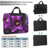 14 Inch Laptop Shoulder Bag For Men Women,Waterproof Briefcase Messenger Bag Purple Flower Laptop Sleeve Bag W/Strap Handle view 2
