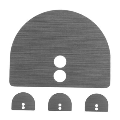 SEWACC 4pcs Fingerprint Lock Cover Plate Sturdy Zinc Alloy Door Hole Filler for Keyless Entry Security Decorative Plate for Doors Easy Installation Enhanced Coverage
