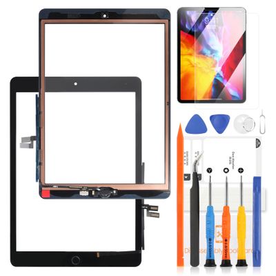 for iPad 9th Generation Screen Replacement for iPad 2021 10.2 Screen Replacement for iPAD 9 A2602 Digitizer Touch Screen for iPad A2603 A2604 A2605 Repair Kit with Home Button[No Touch ID]