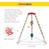 Adjustable Confined Space Rescue Tripod for Firefighting - Self-Locking Device, Fall Arrest Kits, Lifting Equipment, Durable and Reliable Rescue Gear view 3