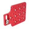SZYingXian Camera Expansion Plate, Universal Metal Cheese Board, Camera Easy Plate with 1/4 and 3/8 Screw Holes for Sony ARRI RED Teradek DSLR (Red) view 2