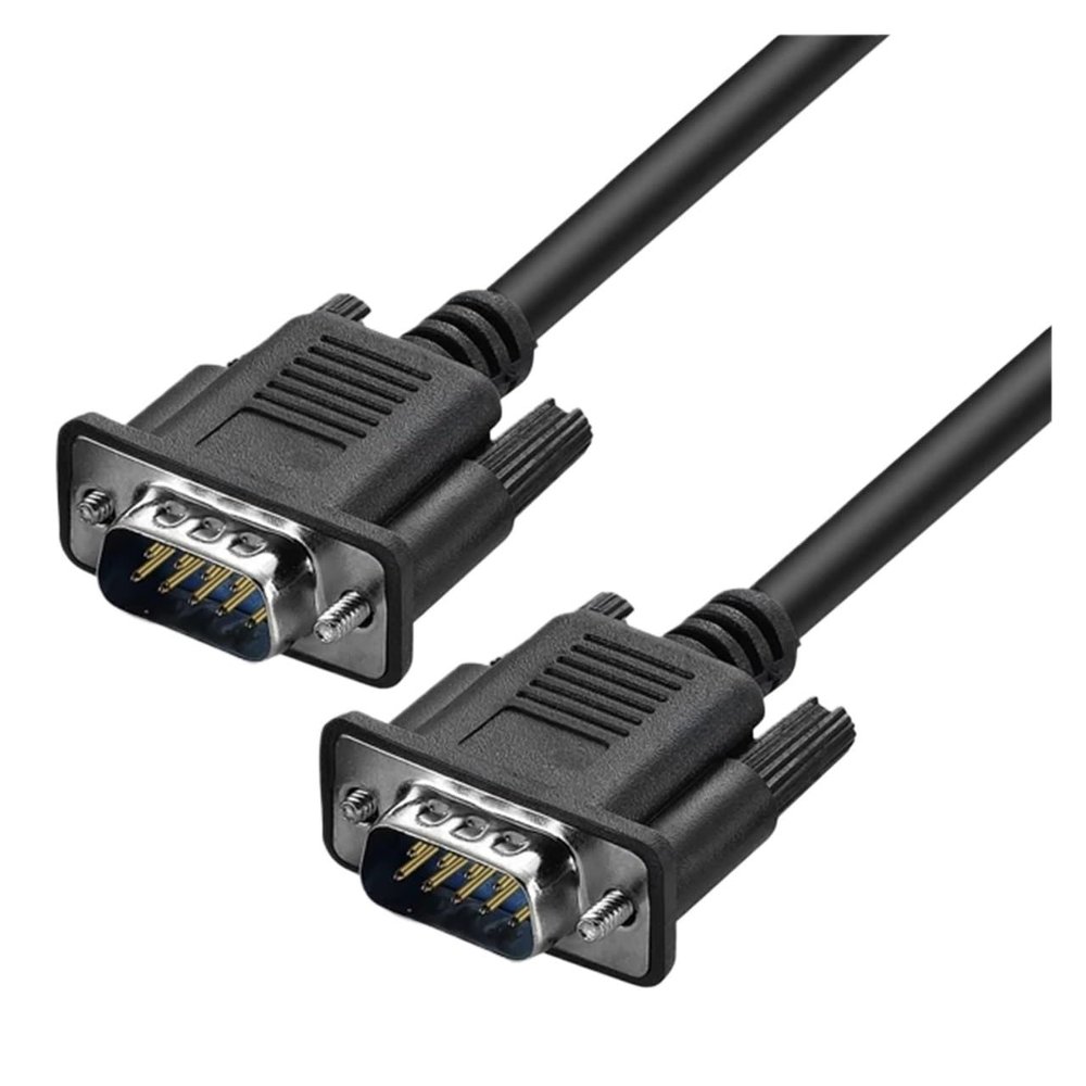 ACGTUY Lballist DB9 9Pin Serial RS232 Extension Cable Male Female 1.5m 300cm 5m 10m Black(5m,Male to Male)