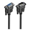 ACGTUY Lballist DB9 9Pin Serial RS232 Extension Cable Male Female 1.5m 300cm 5m 10m Black(5m,Male to Male) view 3