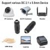 AIMHDUTY 12V DC Power Connector Adapter, 6-Pack 12/24V DC Female to Female Barrel Connector for Led Strip CCTV Security Camera Cable Wire Ends view 4