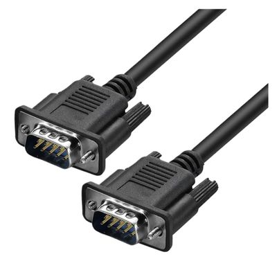 ACGTUY Lballist DB9 9Pin Serial RS232 Extension Cable Male Female 1.5m 300cm 5m 10m Black(1.5m,Male to Male)