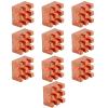 10Pcs Small Heat Sink Cooling Heatsink P8x5x8 | Fine Teeth Design for CPU/PCB/Amplifier | Brass Material with Adhesive Tape | Effective & Consistent view 1