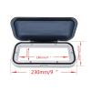 BaotyJie Water Resistant Marine Stereo Cover Universal Accessory Lightweight Easily Install Spare Parts Flip up Door 23x10cm Protector view 4