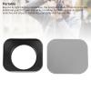 Dpofirs Camera Lens Hood, Square Metal Anti Glare Hood w Flash Compatibility, Aluminum Alloy Scratch Protection Precise Fit (Silver #19) view 3