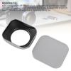 Dpofirs Camera Lens Hood, Square Metal Anti Glare Hood w Flash Compatibility, Aluminum Alloy Scratch Protection Precise Fit (Silver #19) view 4