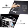 Angoily DIY Hard Drive Rack for 3.5 Inch Drives Multi-Layer Storage Tray for External Hard Disk Easy Access for Desktop Use and Computer Enthusiasts view 3