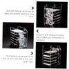 Angoily DIY Hard Drive Rack for 3.5 Inch Drives Multi-Layer Storage Tray for External Hard Disk Easy Access for Desktop Use and Computer Enthusiasts view 4