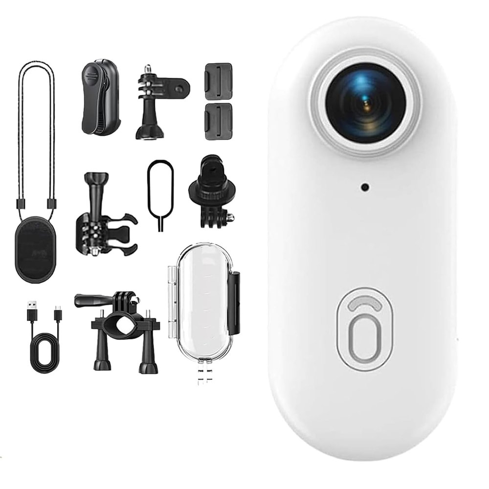 4S Body Cameras, HD 1080p/4K Pocket Action Cam, with Magnetic Clip, Waterproof Case and Bracket, Thumb Size Mount Anywhere