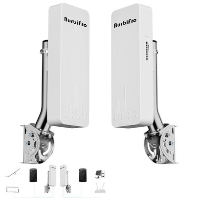 Point to Point Starlink Internet Outdoor Long Range Transmission with Sliver Mount for Starlink Gen 3 Router, Starlink WiFi Extender, 5.8GHz 3KM 1000Mbps 18dBi High Gain Antenna, 2 Pack