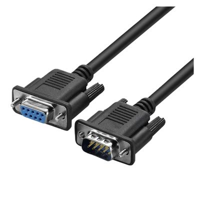 ACGTUY Lballist DB9 9Pin Serial RS232 Extension Cable Male Female 1.5m 300cm 5m 10m Black(3m,Male to Female)