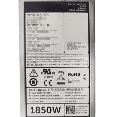 09R99K 0TRM9N for PowerEdge R840 R940 C4130 C4140 1850W Switching Power Supply D1850E-S0 9R99K TRM9N