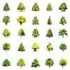 50Pcs Forest Stickers, Various Green Trees Stickers for Teens Boy Girls,Laptop Sticker Waterproof Luggage Skateboard Water Bottle Stickers Decal Bicycle Bumper Snowboard view 4