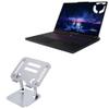 BoxWave Stand and Mount Compatible with Lenovo Legion 9i Gen 10 Intel Gaming Laptop (18 in) - Executive VersaView Laptop Stand, Ergonomic Adjustable Viewing Angle Metallic Riser - Metallic Silver view 1
