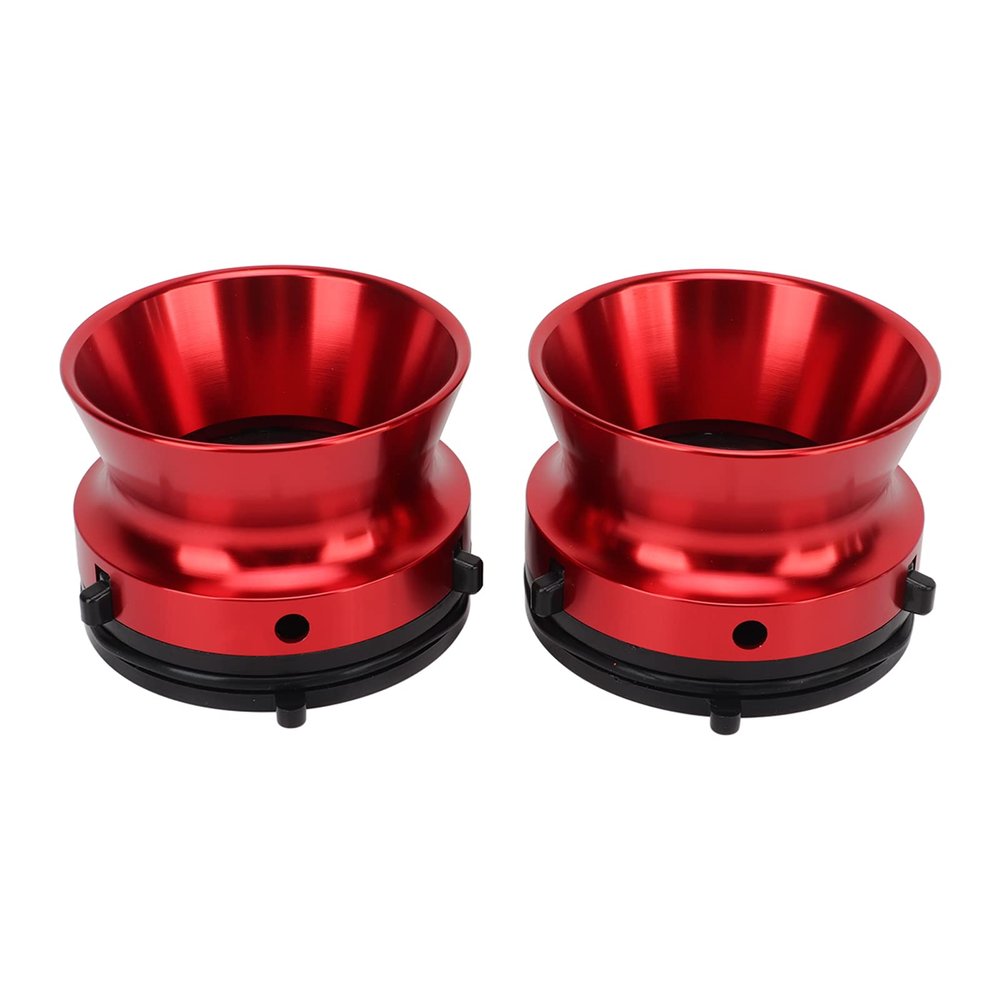 1 Pair Polished Aluminium Alloy Nab Hub Adapter, 10in Opener, Sturdy Universal Loading Device for Studer, Akai, (Red)
