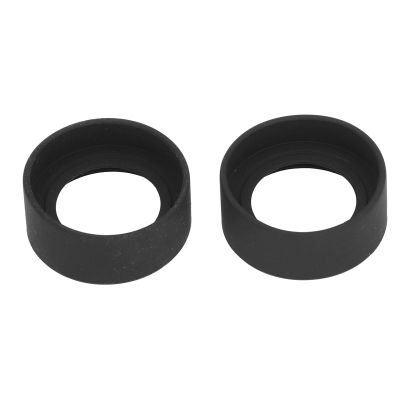 Oumefar 2 Pcs Stereo Microscope Eyepiece Eyeshields Rubber Flat Angle Eye Guard Soft Comfortable Non Slip Grip Replacement Parts for 40 42mm Interface Microscopes