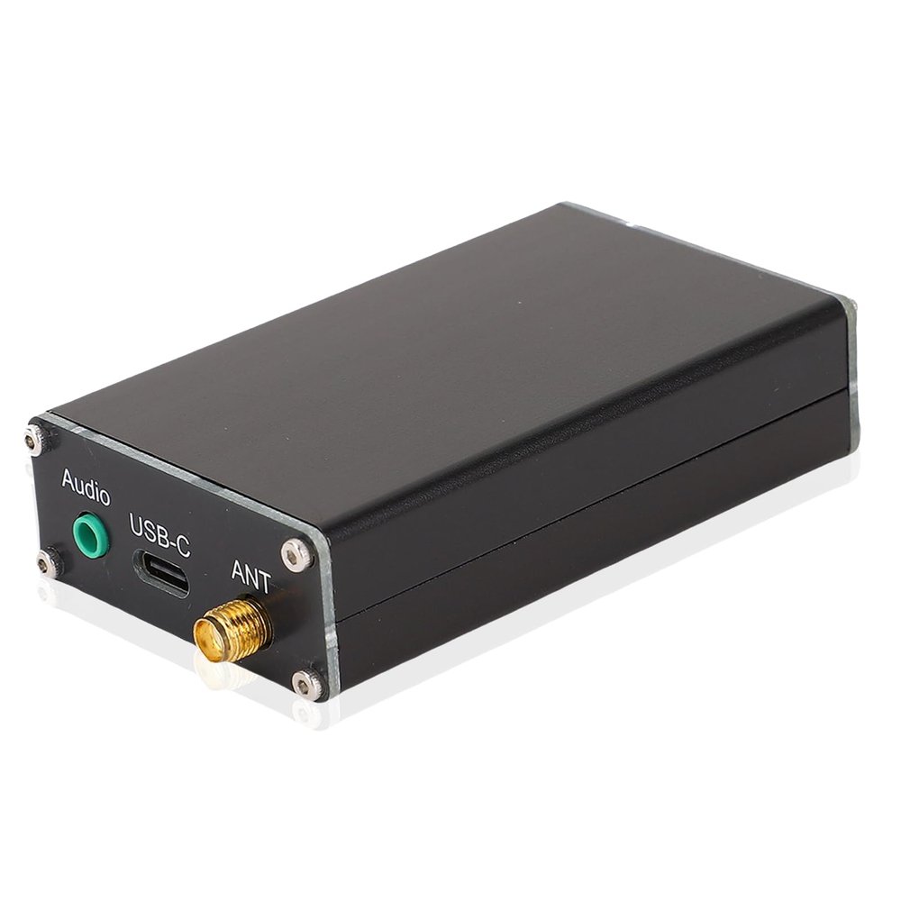 ASHATA FM Stereo Transmitter with Antennae Frequency 76-108MHz LCD Display, 2000m Range USB Type C Power for Drive in School Events