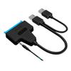 ACGTUY USB 3.0 2.0 SATA 3 Cable Sata to USB 3.0 Adapter Up to 6 Gbps Support 2.5 Inch External HDD SSD Hard Drive 22 Pin Sata III Cable(Dual USB3.0-A) view 2