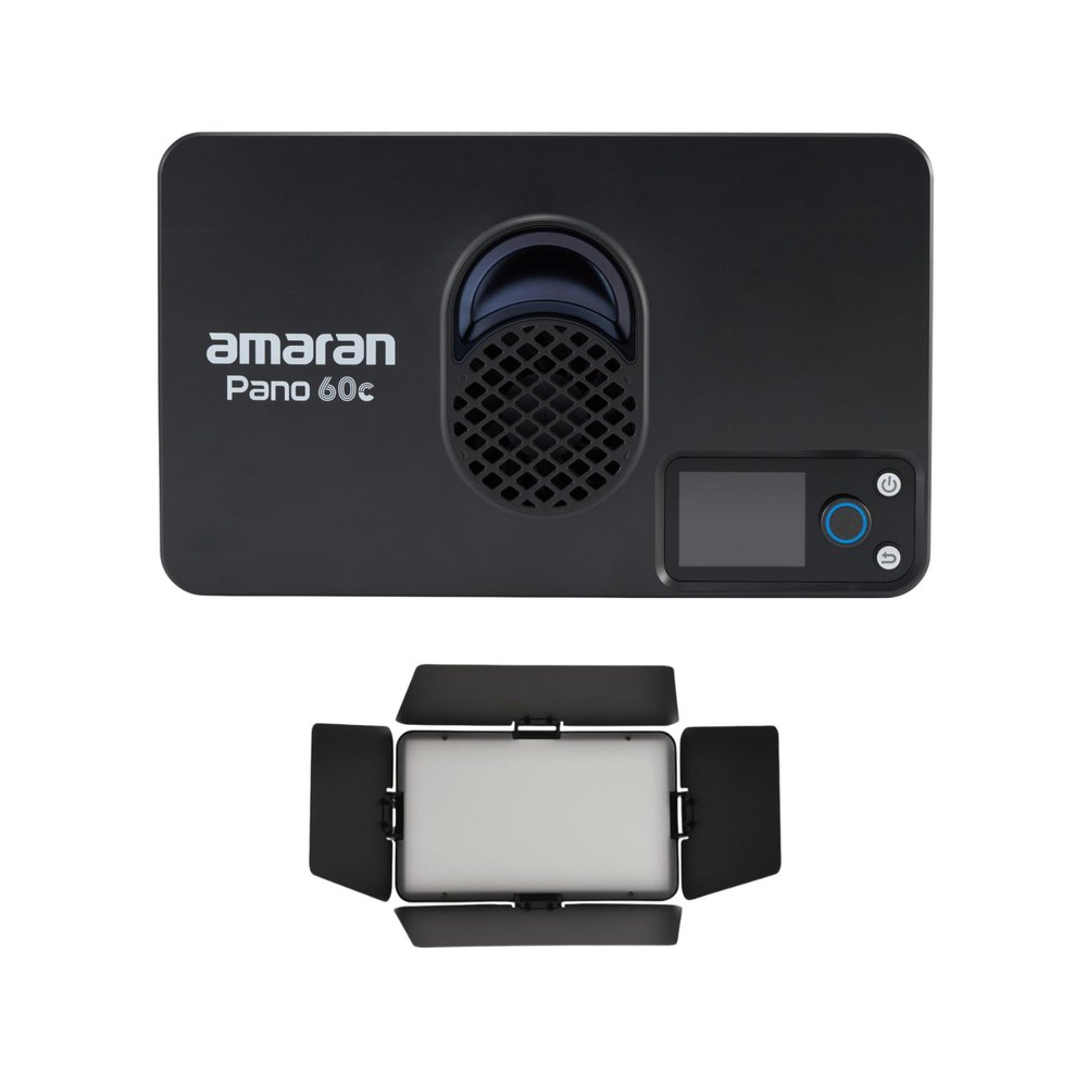 amaran Pano 60c Creator Kit (Charcoal) Bundle with Barn Doors (2 Items)