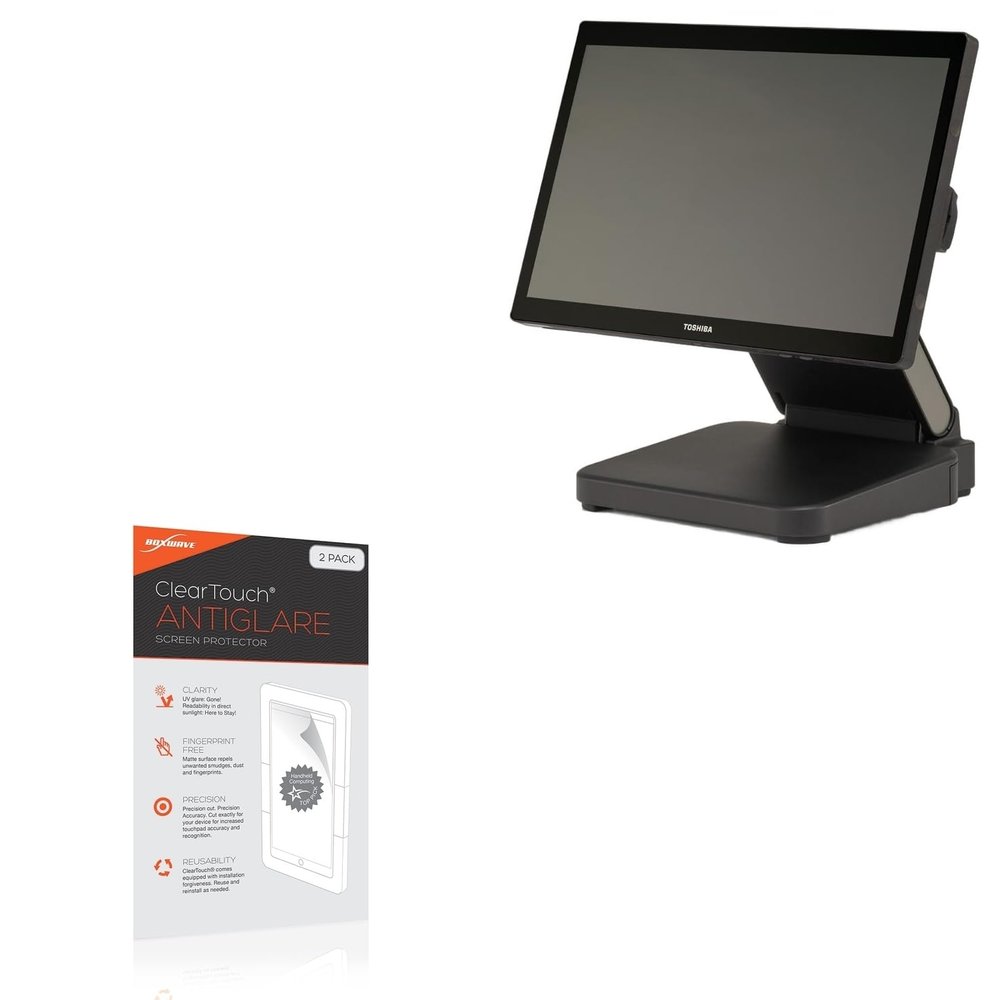 BoxWave Screen Protector Compatible with Toshiba TCX 820 (15 in) - ClearTouch Anti-Glare (2-Pack), Anti-Fingerprint Matte Film Skin