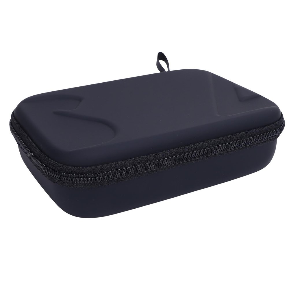 Keenso EVA Shockproof Storage Bag for Osmo Mobile 7 with Molded Interior Matte Artificial Leather Zippered Mesh Pocket for Accessories (Black)