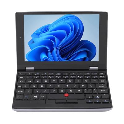 PUSOKEI Touchscreen Tiny Laptop, 2.5 GHz 7in Tiny Laptop 2MP HD Camera Small for Entertainment (128GB US Plug)