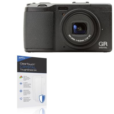 BoxWave Screen Protector Compatible with Ricoh GR IV - ClearTouch Crystal ToughShield 9H (2-Pack), Clear 9H Tough Flexible Film Screen Protector