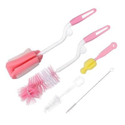 Akozon Akozon 5pcs Baby Bottle Cleaning Brush Set  Soft Sponge & Nylon Brushes for Feeding Bottles, Straws, and Nipple Care  Multifunctional Cleaning Tools for Easy Use