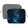 13-14inch Laptop Sleeve Laptop Protective Case Blue DNA Structure Durable Computer Carrying Bag for IPad, Documents view 1