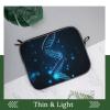 13-14inch Laptop Sleeve Laptop Protective Case Blue DNA Structure Durable Computer Carrying Bag for IPad, Documents view 4
