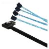 1.0M Right Angle MI NI S*A*S HD 36 Pin 8087 Splitter Cable with 4 SATA 7Pin Female 90 Degree Data Cable view 4