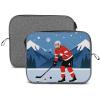 13-14inch Laptop Sleeve Laptop Protective Case Ice Hockey Player Durable Computer Carrying Bag for IPad, Documents view 1