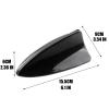 Car Roof Shark Fin Antenna, Compatible with MINI JCW PACEMAN BEACHCOMBER, Adhesive Waterproof Vehicle Exterior Decor Accessories Stickers,White view 2