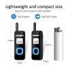ELIDAIP T-M1 Super Mini Walkie Talkies with Headsets Portable Two Way Radio for Adults, Long Range Walkie Talkie for Hotel, Outdoor Sport, Restaurants, Hospital,Supermarket,Hiking,Camping, 3 Pack view 2