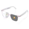 Smart Glasses for Women, Polarized Sunglasses with Color Changing Lenses, IP65 Waterproof, Touch Control, Hands Free Calling, Transparent Stylish Frame Bluetooth Glasses Compatible with Android & IOS