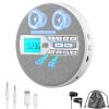 M-Amazup CD Player Portable, Rechargeable Portable CD Player with Dual Speakers and Anti Skip,CD,USB,AUX,LCD Display,Sensitive Button,5 EQ,A-B Repeat,10 Speeds for Home Car Fabric White view 2
