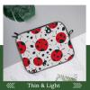 13-14inch Laptop Sleeve Laptop Protective Case Red Black Spotted Ladybug Durable Computer Carrying Bag for IPad, Documents view 4