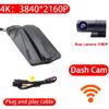 Rufutle Dash Cam for Lincoln MKC MKZ MKX Nautilus Continental 10 Mk10, 4K Car DVR Dash Cam Front Rear Camera view 2