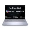 Dell 14 Plus 2-in-1 Laptop 14.0" LCD WUXGA Touchscreen Display (Intel Ultra 7-256V(>i9-12900K), 16GB LPDDR5X, 2TB SSD, Intel Arc Graphics, Copilot+ PC, Backlit KB, Fingerprint, Win 11 Pro) view 1