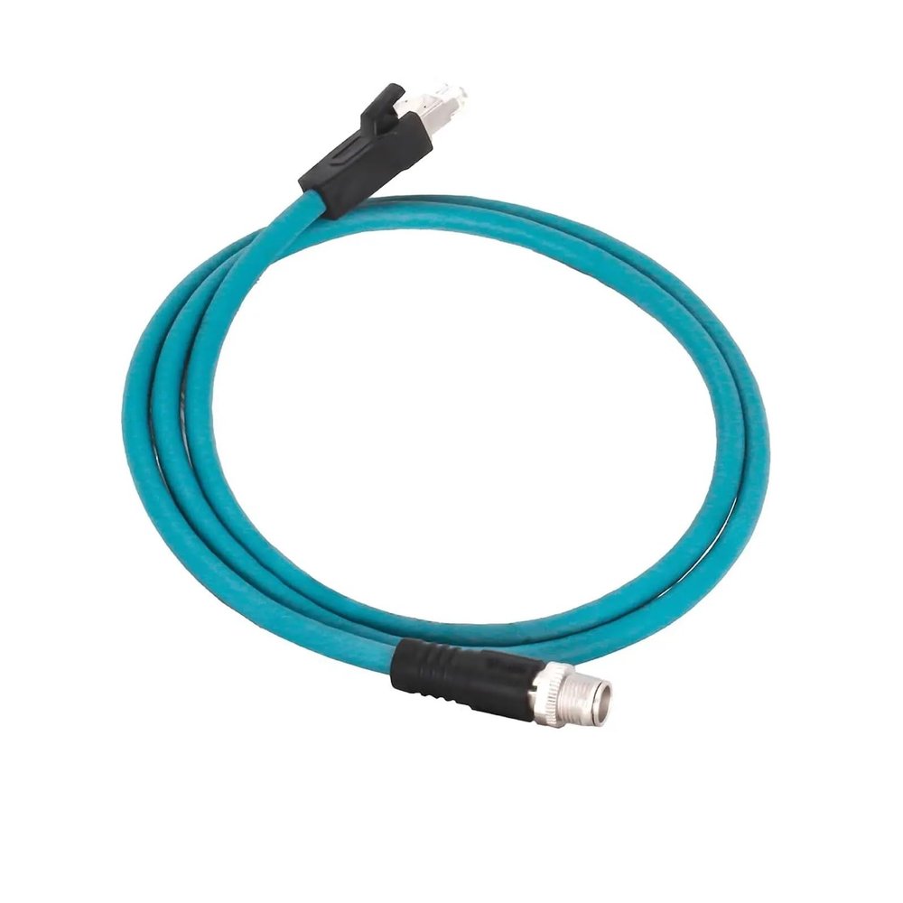 ABLNLPYOC M12 to RJ45 Industrial Ethernet Cable, 8X Code Male to RJ45 Adapter Cat-6a CAT6a Cable Shielded Cable Assembly Flexible 3.3Ft/1M