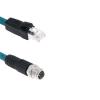 ABLNLPYOC M12 to RJ45 Industrial Ethernet Cable, 8X Code Male to RJ45 Adapter Cat-6a CAT6a Cable Shielded Cable Assembly Flexible 3.3Ft/1M view 3