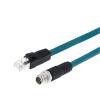 ABLNLPYOC M12 to RJ45 Industrial Ethernet Cable, 8X Code Male to RJ45 Adapter Cat-6a CAT6a Cable Shielded Cable Assembly Flexible 3.3Ft/1M view 4