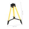 Mipcase Durable Spirit Level Tripod with Height and Level Vial Support for Precision Measurement Strong and Construction Weight Capacity for Surveying and Construction view 2